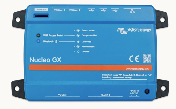 Victron Nucleo GX monitorovanie systému - bez VE.Bus
